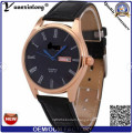 Yxl-513 2016 New Fashion Casual Round Dial Leather Strap Men Watch Hot Watch, Stock Available Wristwatch, Fashionable Wristwatch